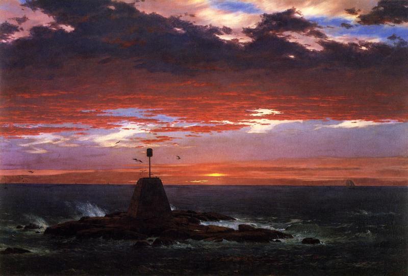 Frederic Edwin Church Beacon, off Mount Desert Island oil painting picture